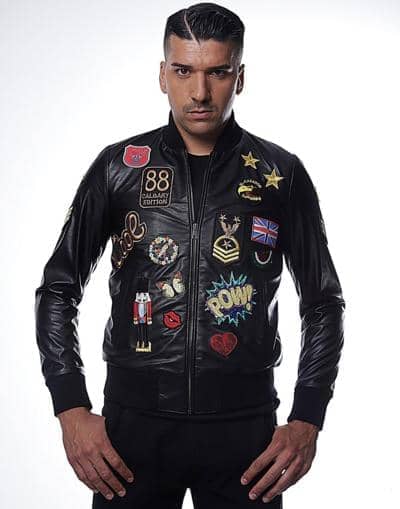 ELENA MILANO - МУЖСКАЯ КОЖАНАЯ КУРТКА 