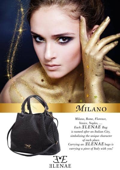 ELENA MILANO - BOLSA LADY LUXURY OURO 