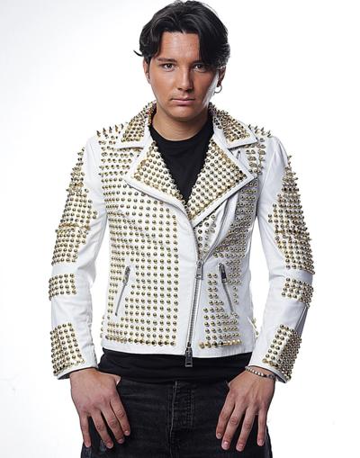 ELENA MILANO - МУЖСКАЯ КОЖАНАЯ КУРТКА 