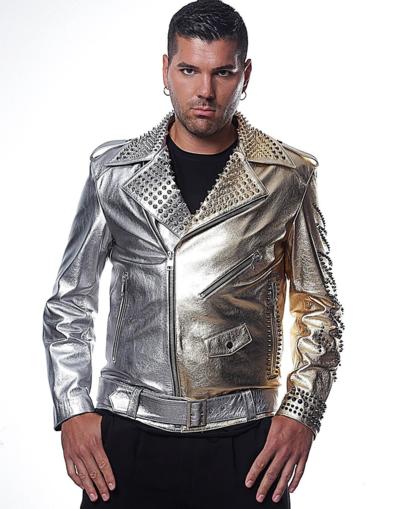 ELENA MILANO - МУЖСКАЯ КОЖАНАЯ КУРТКА 