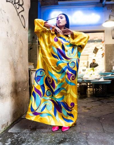 KELLÉ FASHION - Kaftano Floral Abstrait 