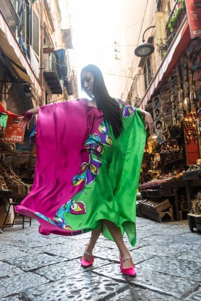 KELLÉ FASHION - Kaftano bi-floreale 