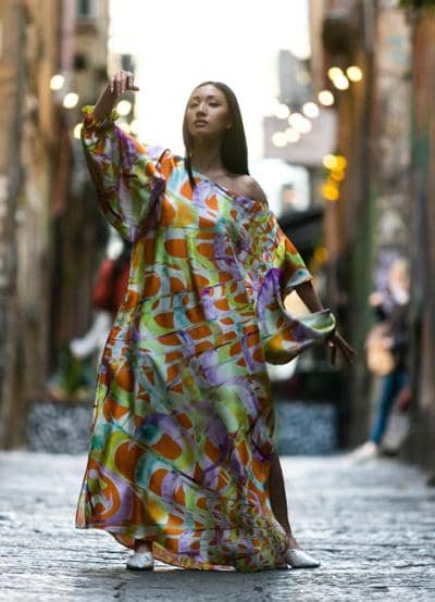 KELLÉ FASHION - Kaftano lungo colore 