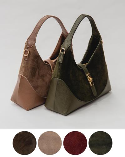 LAURA DI MAGGIO - Sac hobo en cuir suédé 