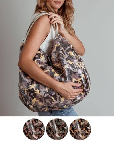 Итальянская сумка с камуфляжным принтом для опта