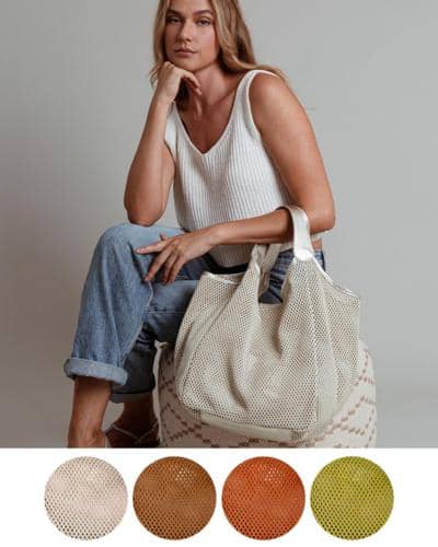 Итальянская оптовая сумка из сетки для реселлеров, разные цвета