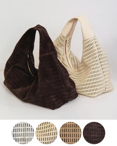 LAURA DI MAGGIO - Lasergeschnittener Leder-Hobo 