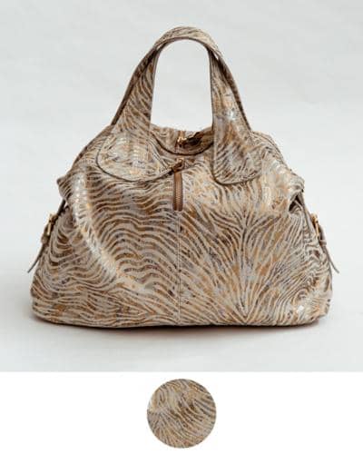 Итальянская кожаная сумка с узором оптом