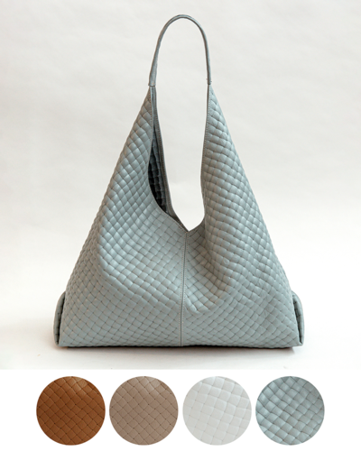 LAURA DI MAGGIO - Woven Leather maxi Bag