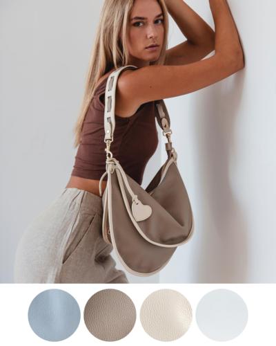 Italian leather shoulder bag for resellers wholesale