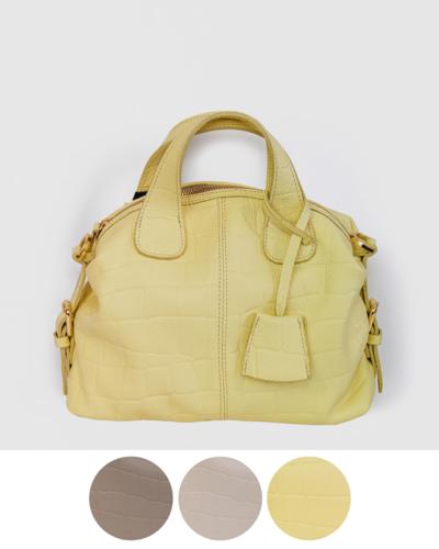 Bolsa de couro amarela italiana para revendedores
