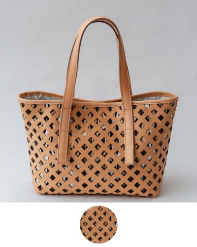 LAURA DI MAGGIO - Borsa tote in pelle conciata al vegetale 