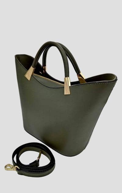 LEATHER BAGS ITALY - Handtasche aus Glattleder 