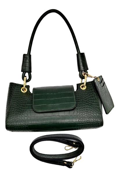 LEATHER BAGS ITALY - Kroko Handtasche 