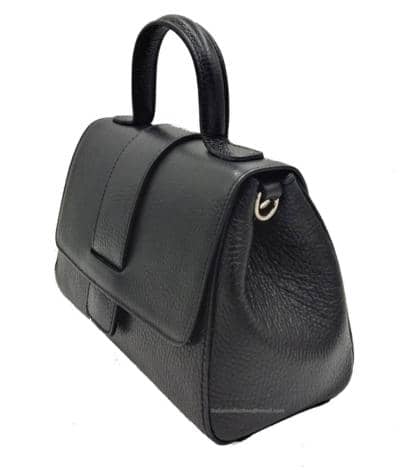 LEATHER BAGS ITALY - Calfskin leather handbag