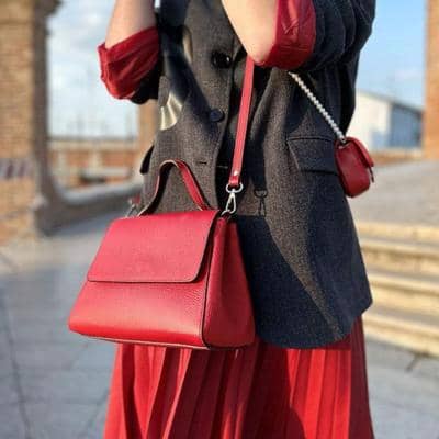 LEATHER COUNTRY - Bolso de cuero 