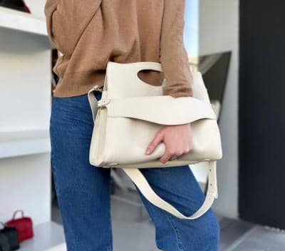 LEATHER COUNTRY - Bolsa pasta de mão 