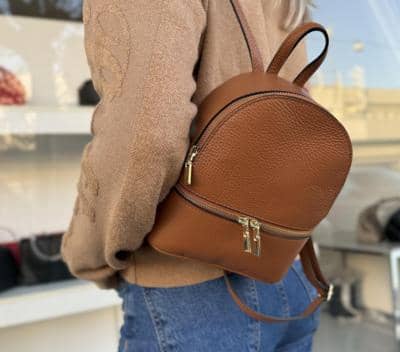 LEATHER COUNTRY - Mochila de couro 