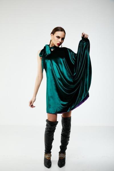 LECICALE LAB - Robe élégante en velours 