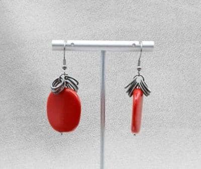 Italian red earrings for resellers