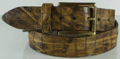 LE NOSTRE FOLLIE - BELT LEATHER LASER COCCO