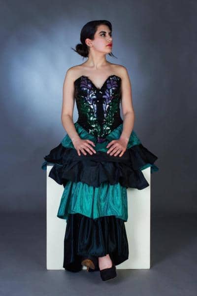 LE TOPPE - Abito da sera in taffetà 