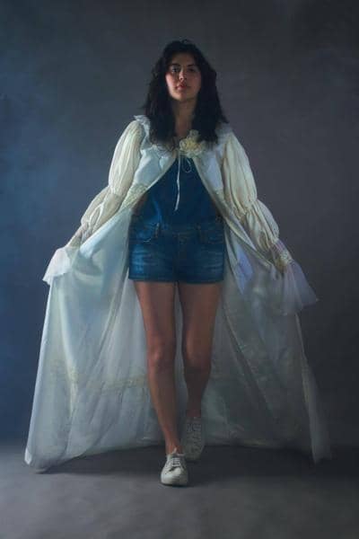 LE TOPPE - Пальто из тюля и атласа 