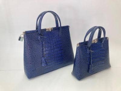 LANZETTI - Lexiapel - Crocodile stamp Chic Bags