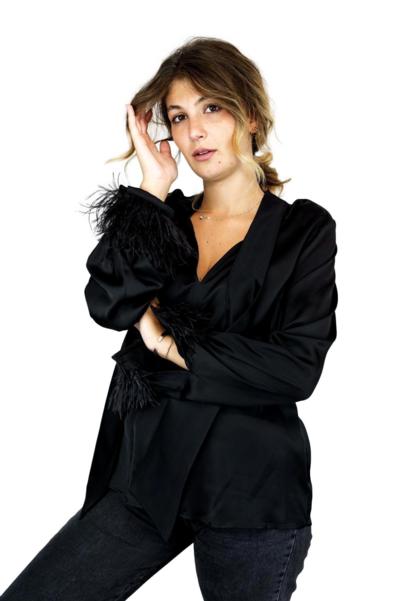 LILI MILANO - BLUSA+PIUMA 