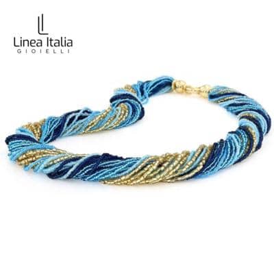 LINEAITALIA - Conteria Azul y Dorada 