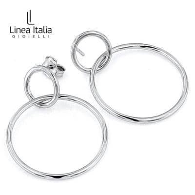 LINEA ITALIA - Pendientes de doble aro 