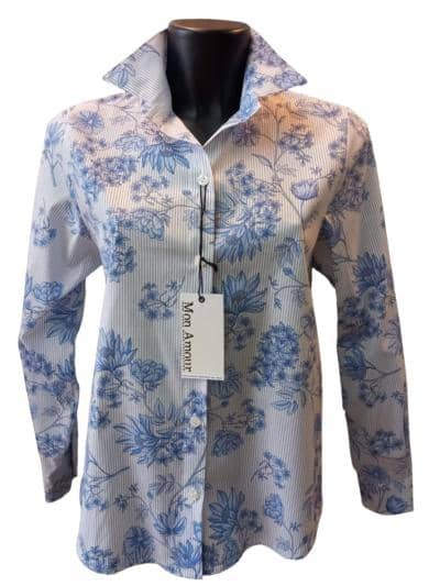 LINEA MODA - Camisa Floral Elegância 
