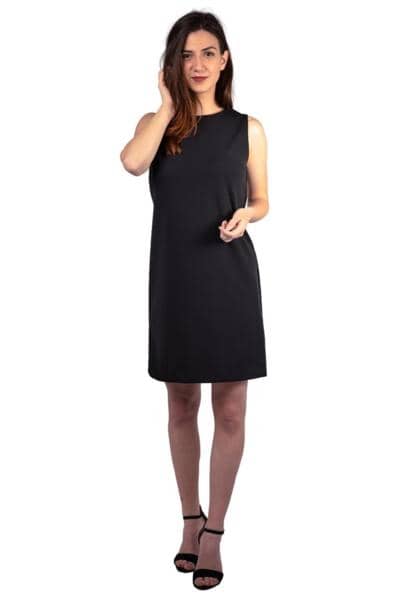 LINEA MODA - Черное платье без рукавов 