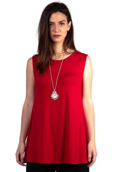 LINEA MODA - Элегантная красная туника 
