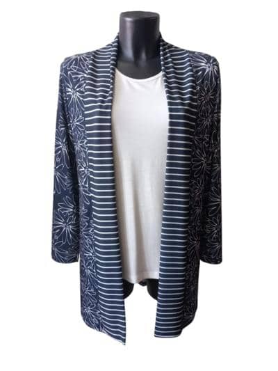 Итальянская цветочная полосатая куртка для реселлеров