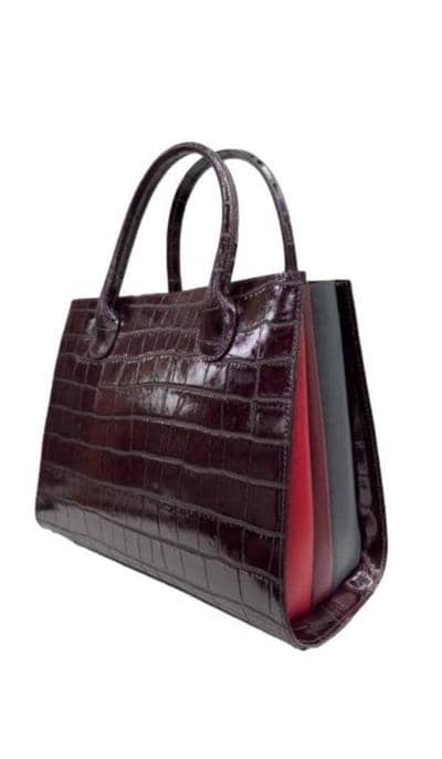 LUANA FERRACUTI - ARTICOLO 2219 Borsa a tracolla ELEG Croco 