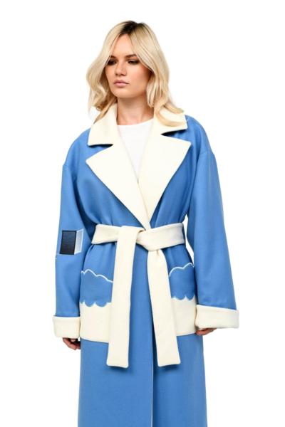 LUMIEREVE - Cappotto in lana e seta 