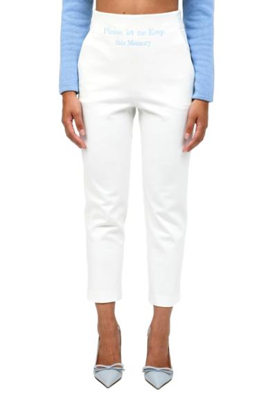 LUMIEREVE  - White Trousers
