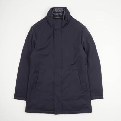 Veste matelassée bleue marine made in Italy en gros