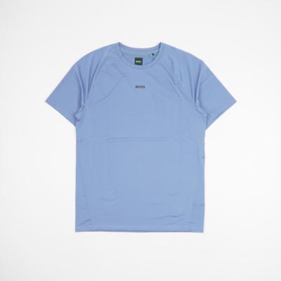 T-shirt bleu BOSS fabriqué en Italie pour revendeurs