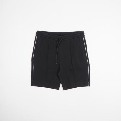 Black casual shorts with white stripes wholesale Italian manufacturer