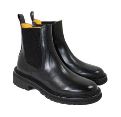 Black leather Chelsea boots for resellers, Italian manufacturer