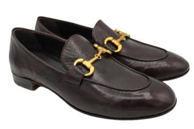 Made in Italy brown leather loafers for resellers
