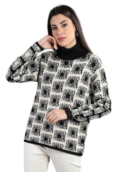 MARA CAROL - Macacão feminino Jacquard Turtlene 