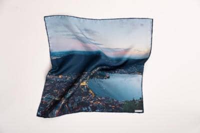 MATES - Шелковый шарф с цифровым принтом 