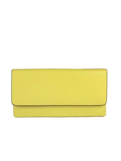 ItalianModa.com - Leather clutch with chain handle