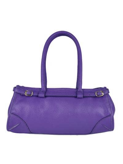 Made in Italy purple leather handbag for resellers.