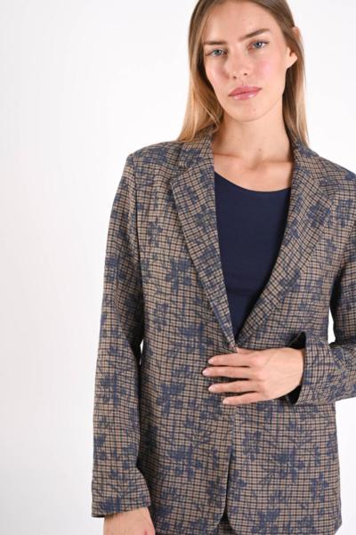 Blazer italiano estampado para revendedores hecho en Italia