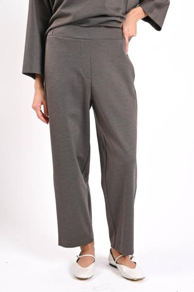 Italian women's grey wide-leg trousers for resellers