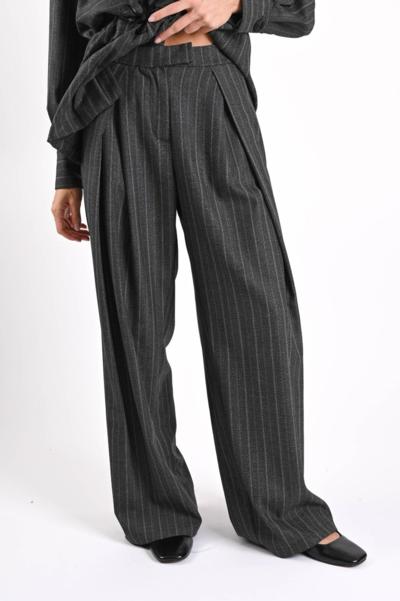 MYASTREET - Pinstripe Wide-Leg Trousers